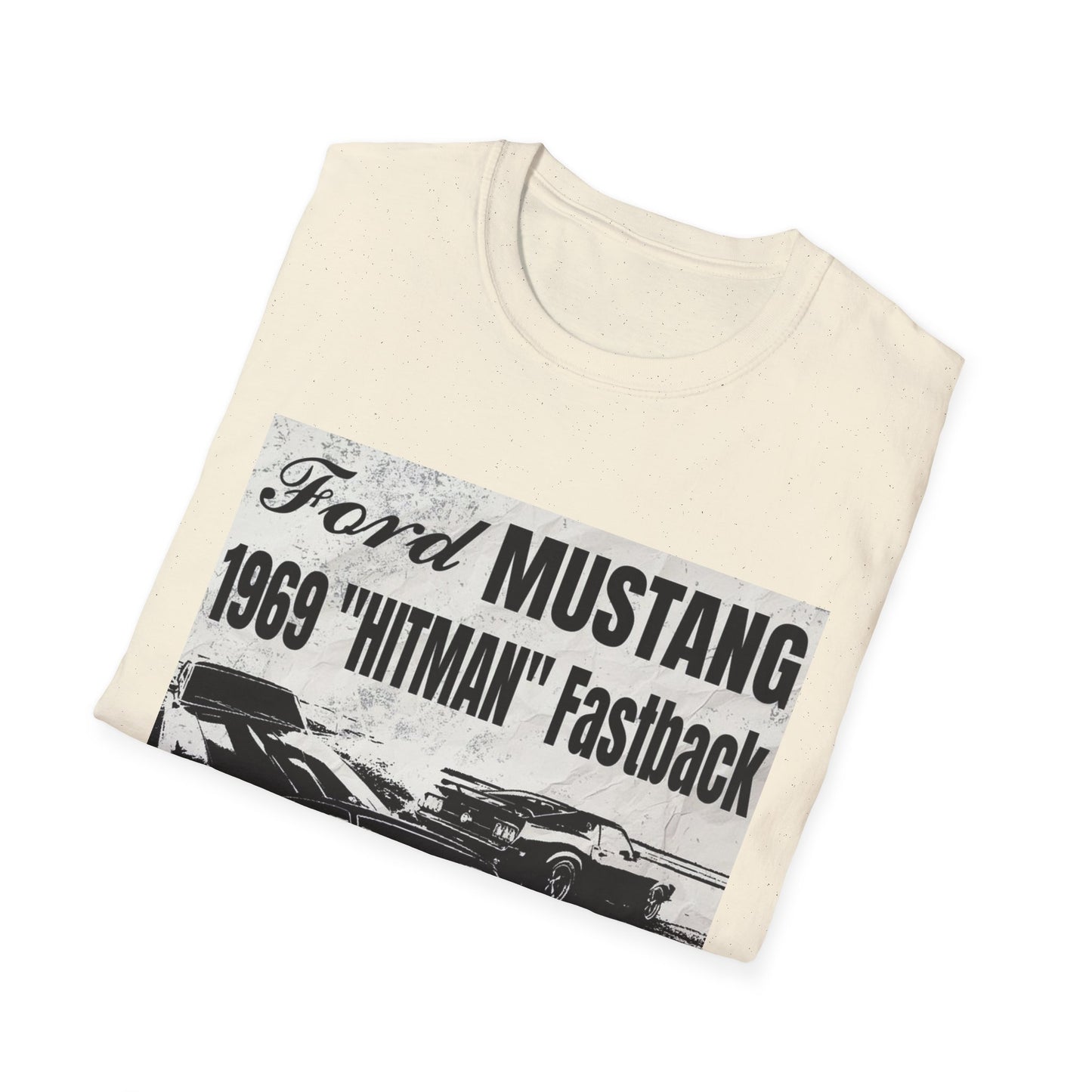 Vintage 1969 Ford Mustang 'Hitman' Unisex T-Shirt - Classic Car Enthusiast Apparel