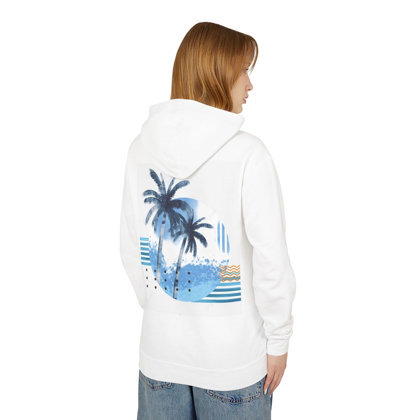 Tropical Vibes Lightweight Hooded Sweatshirt
