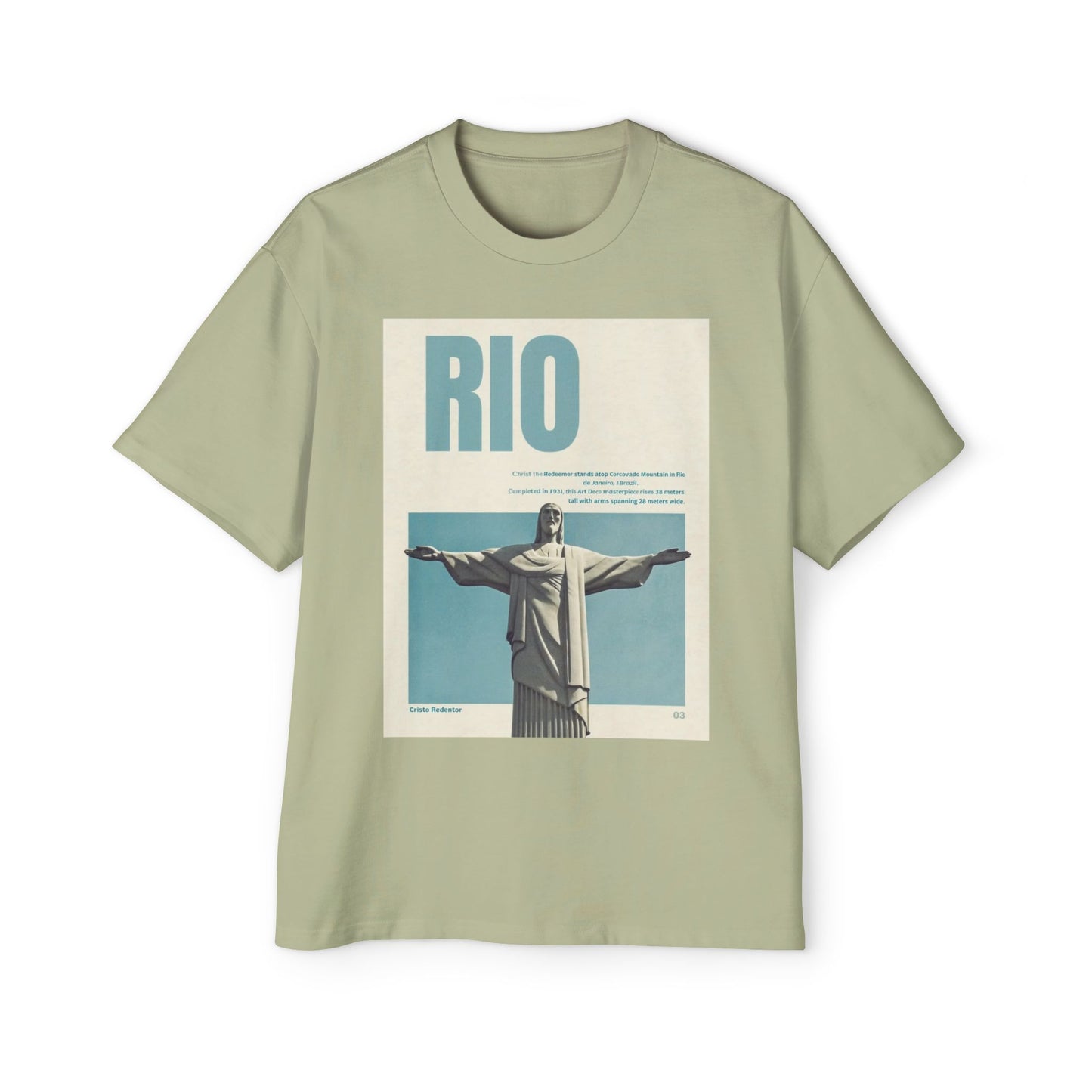Rio Vintage Poster T-Shirt — Christ the Redeemer Travel Tee