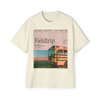 Fieldtrip Graphic Tee — Vintage School Bus Photo Print