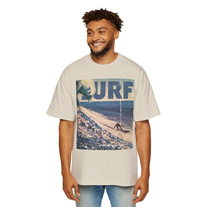 Surf Vintage Photo Tee — Men's Oversized Surf Graphic T-Shirt