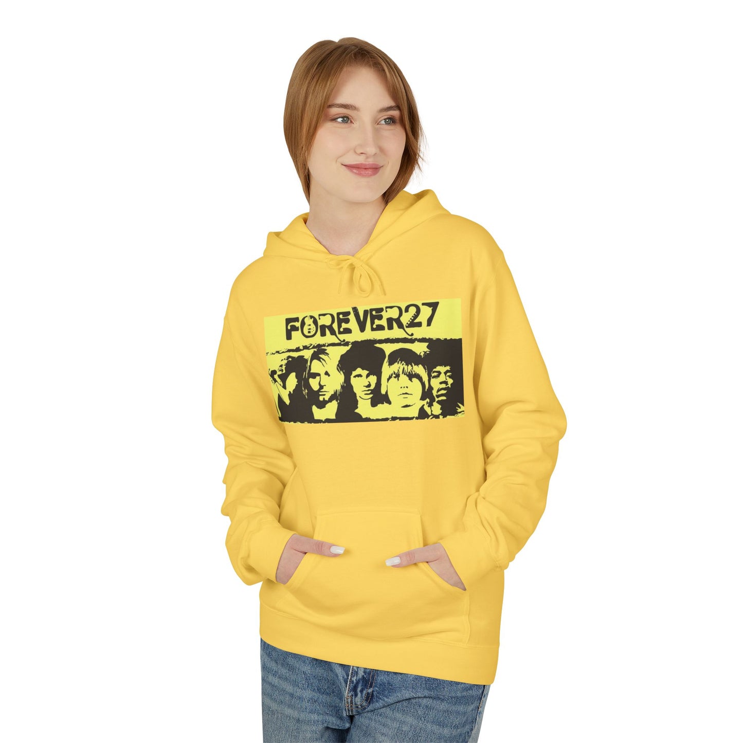 Forever 27 Retro Hoodie - Unisex Midweight Fleece for Music Lovers