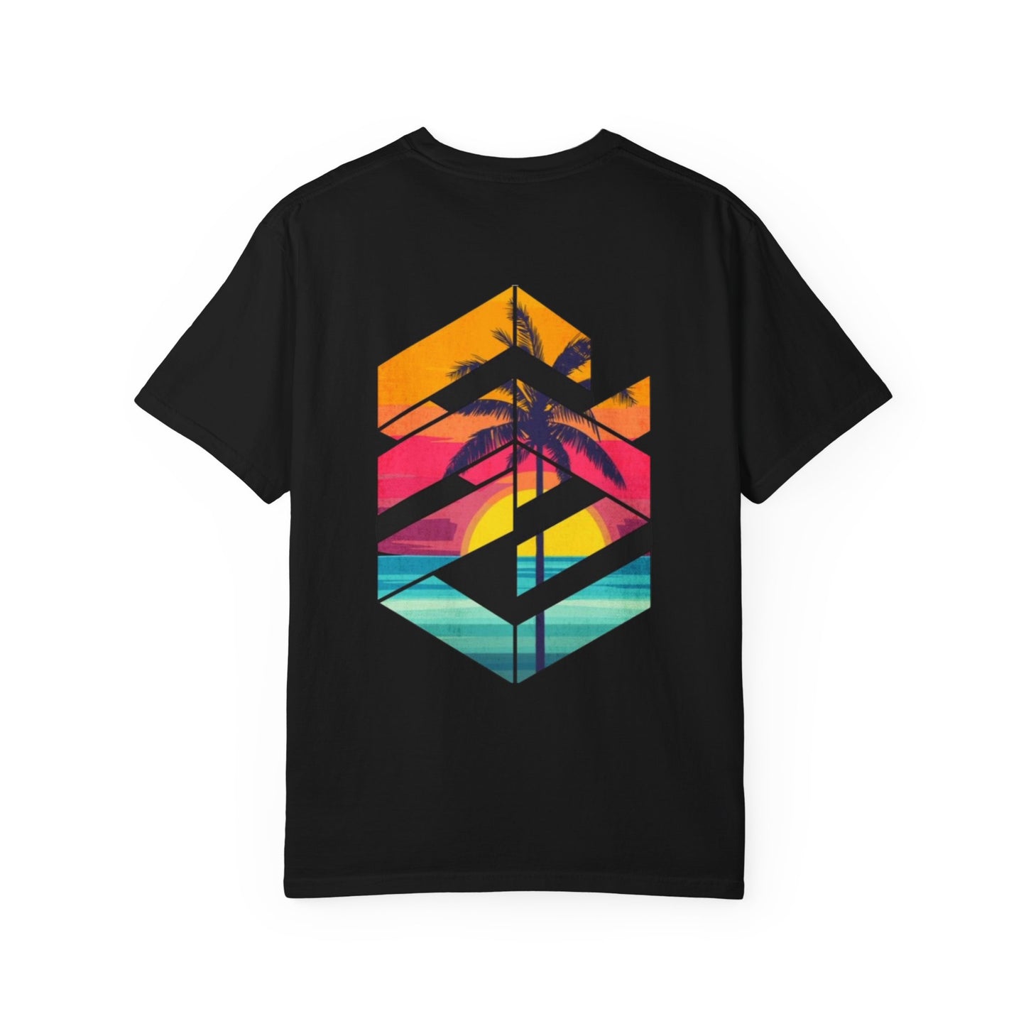 Tropical Sunset Unisex T-Shirt | Beach Vibes & Relaxation