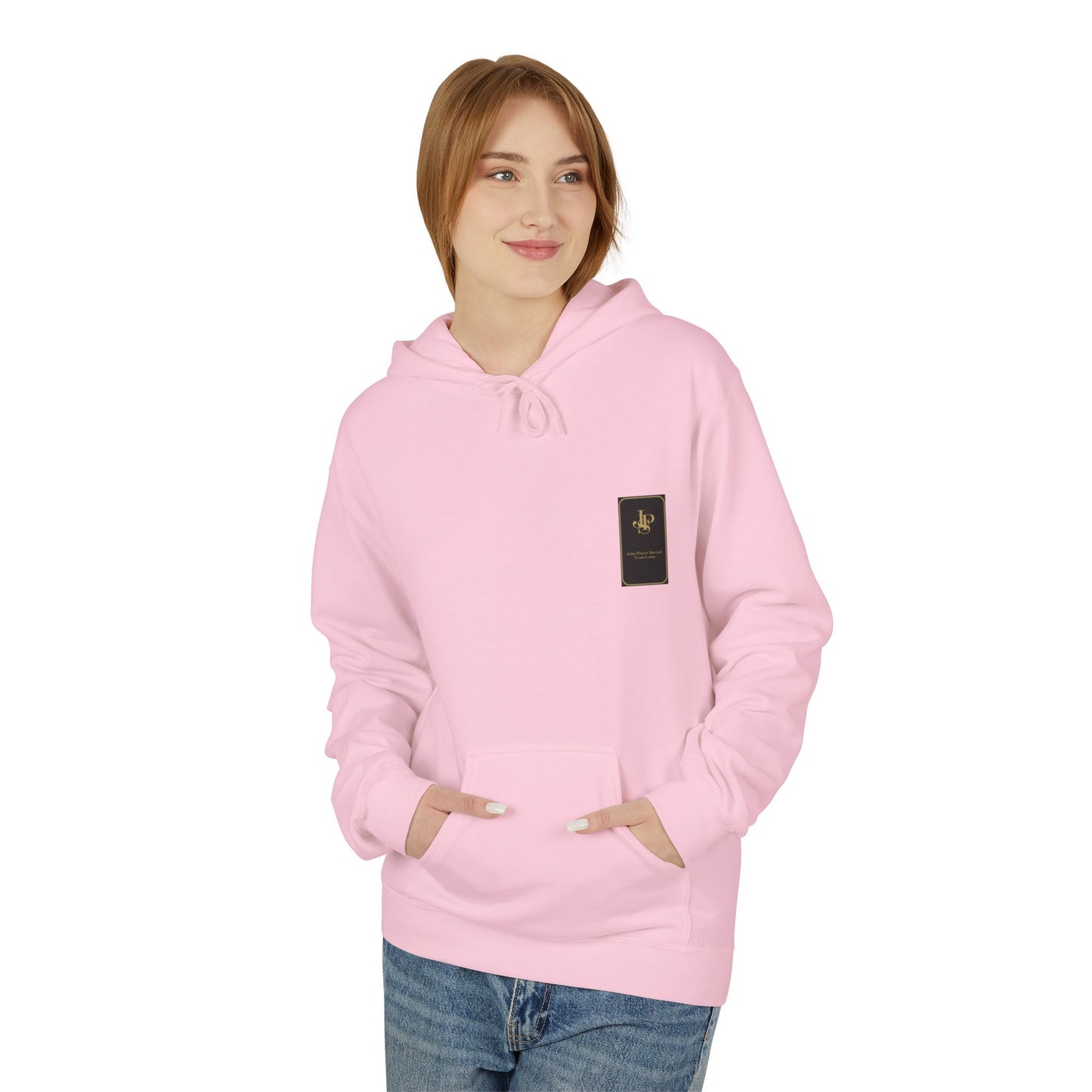 Unisex Fleece Hoodie with Pink Silvia Design - Stylish and Comfortable Streetwear
