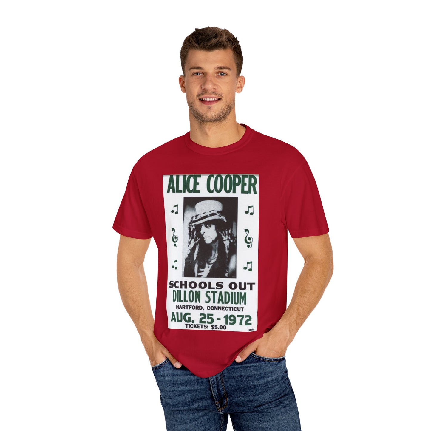 Vintage Alice Cooper Concert T-Shirt - Unisex Garment-Dyed Tee