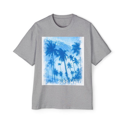 Surf Palm Tee — Blue Tropical Graphic T-Shirt