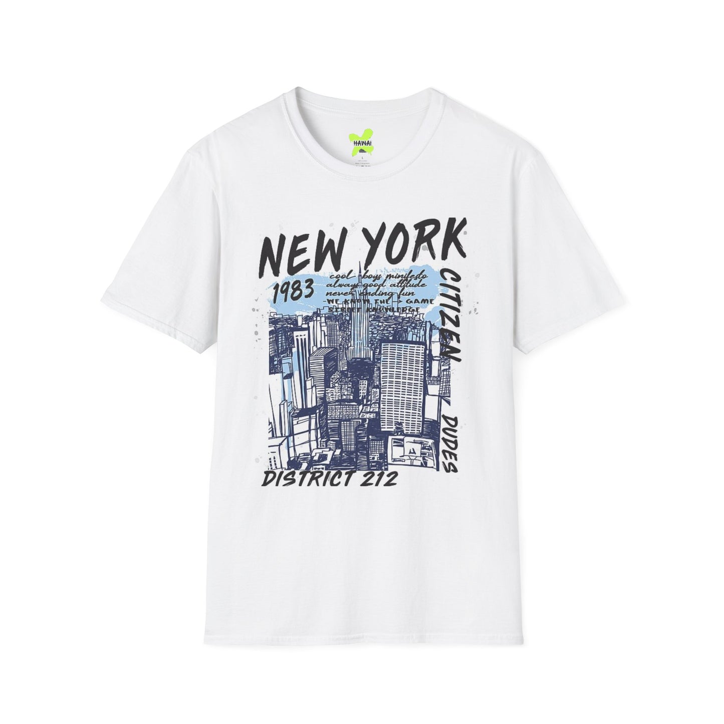 New York City Graphic Unisex T-Shirt - 1983 District 212 Design