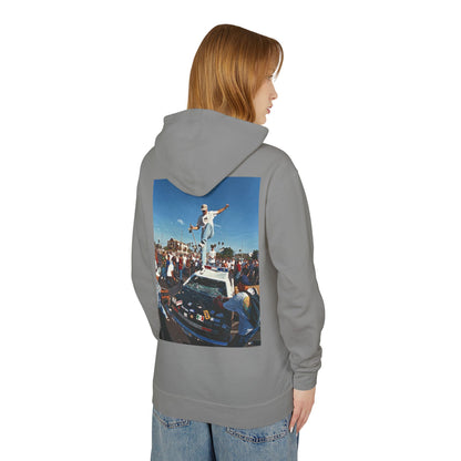 Unisex Lightweight Hooded Sweatshirt - Retro Street Vibe Graphic