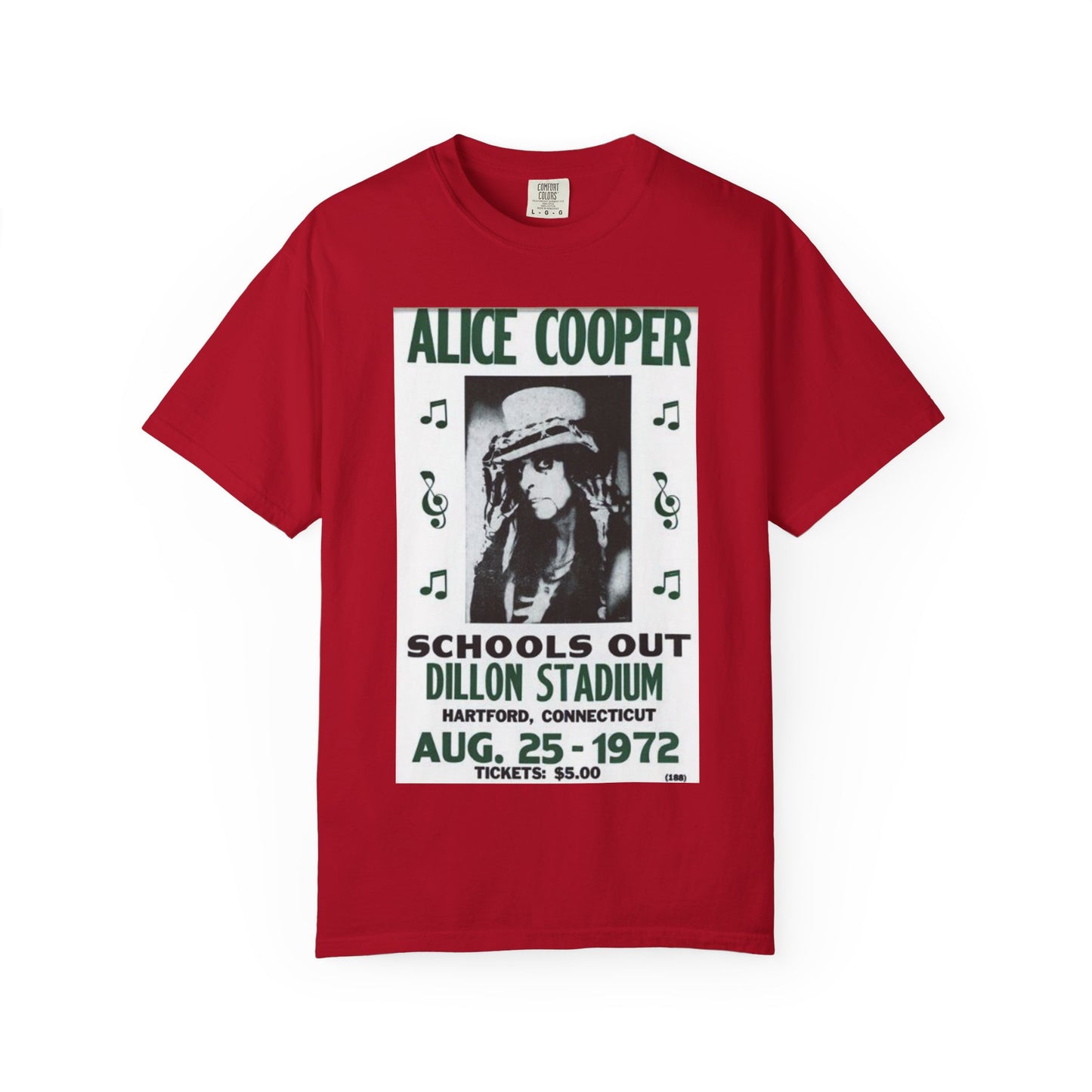 Vintage Alice Cooper Concert T-Shirt - Unisex Garment-Dyed Tee