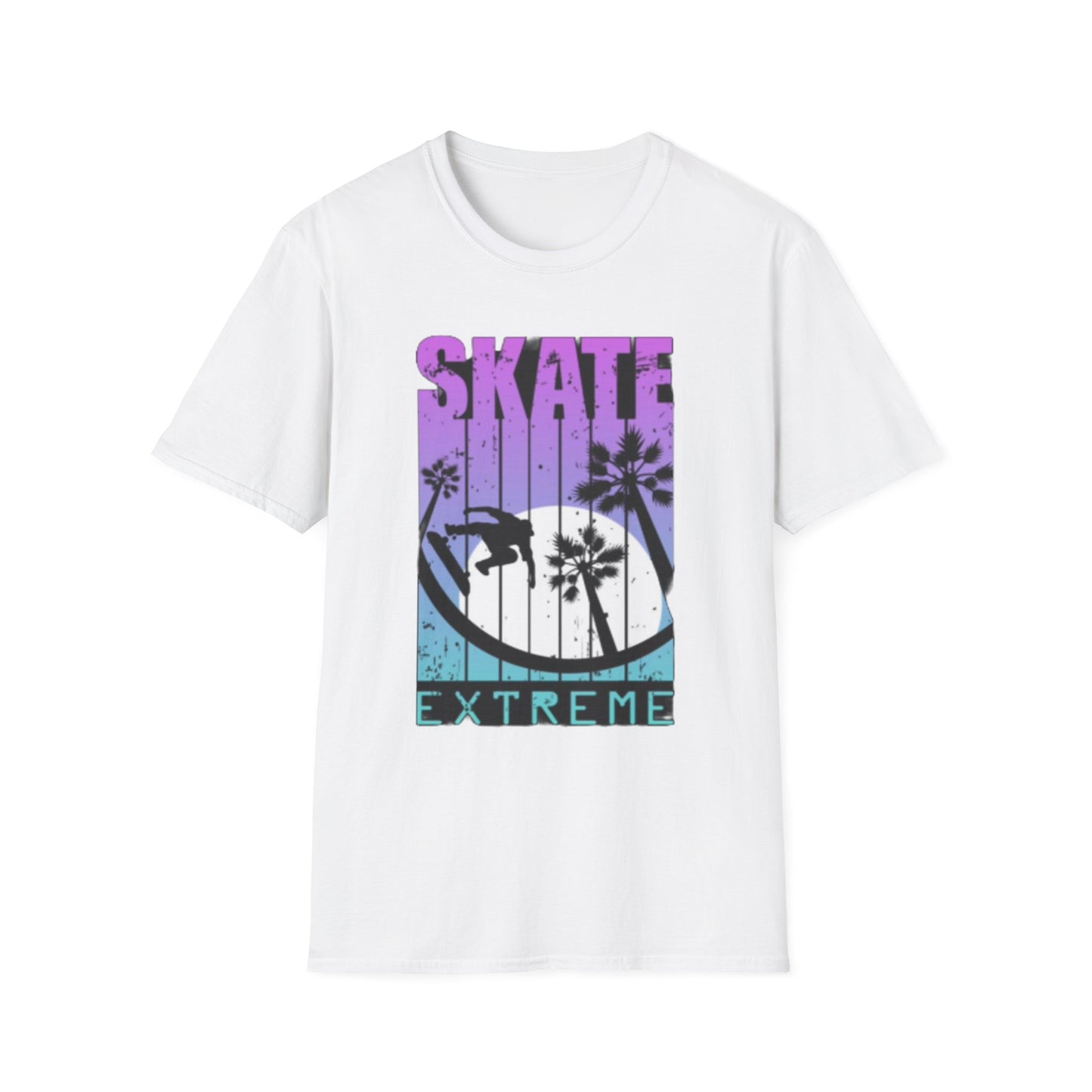 Skate Extreme Unisex Softstyle T-Shirt - Vibrant Graphic Tee for Skate Enthusiasts