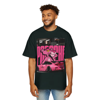 Pink Panther Streetwear Tee — Retro Racing Graphic Shirt