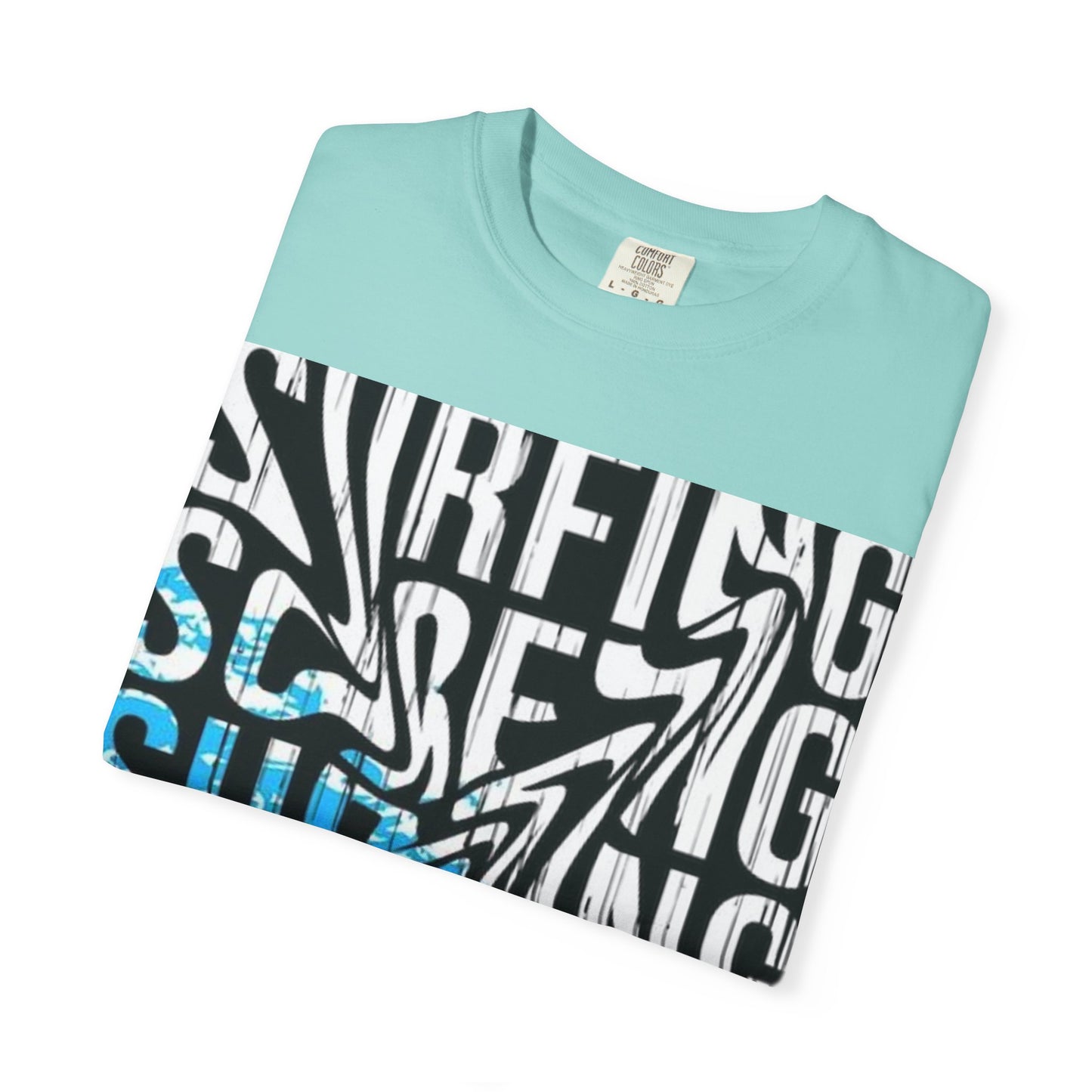 Wave Surfing Unisex Garment-Dyed T-Shirt | Casual Beachwear, Summer Style, Surfing Gift, Graphic Tee, Coastal Vibes