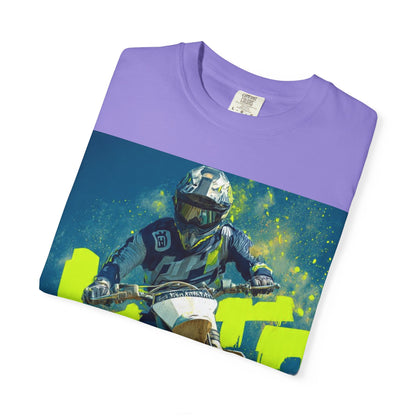 Motocross Dirt Bike Rider T‑Shirt — Extreme Off‑Road Racing Tee