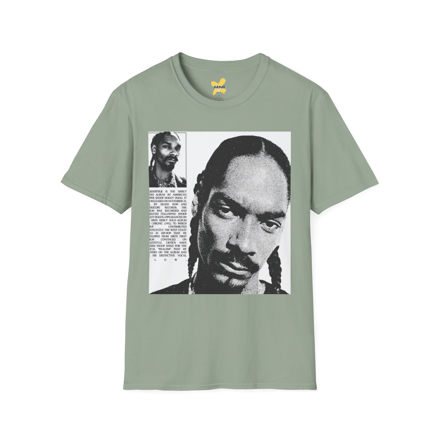 Retro Hip-Hop Unisex Softstyle T-Shirt with Snoop Dogg Design