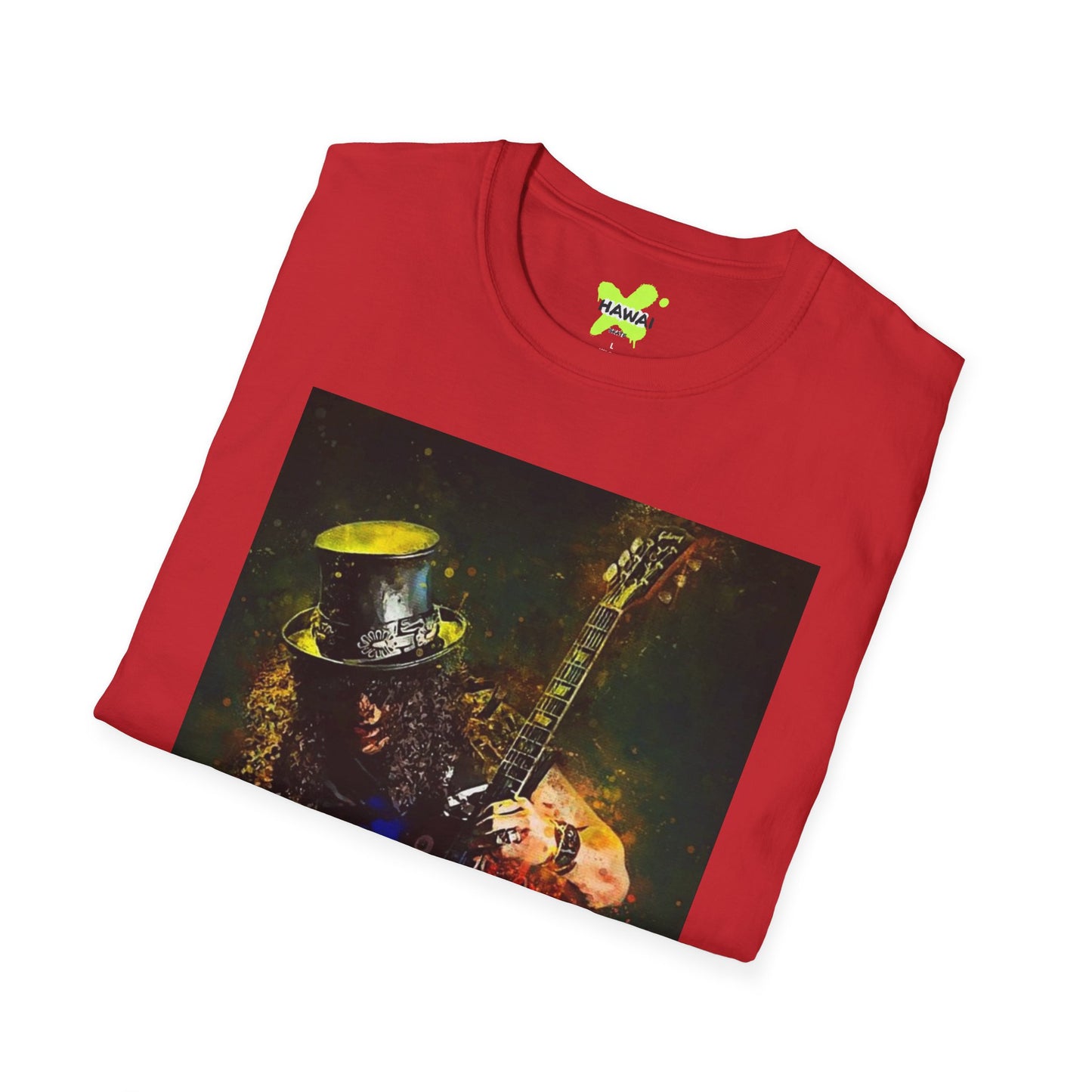 Rock Legend Unisex Softstyle T-Shirt - Vintage Guitar Design