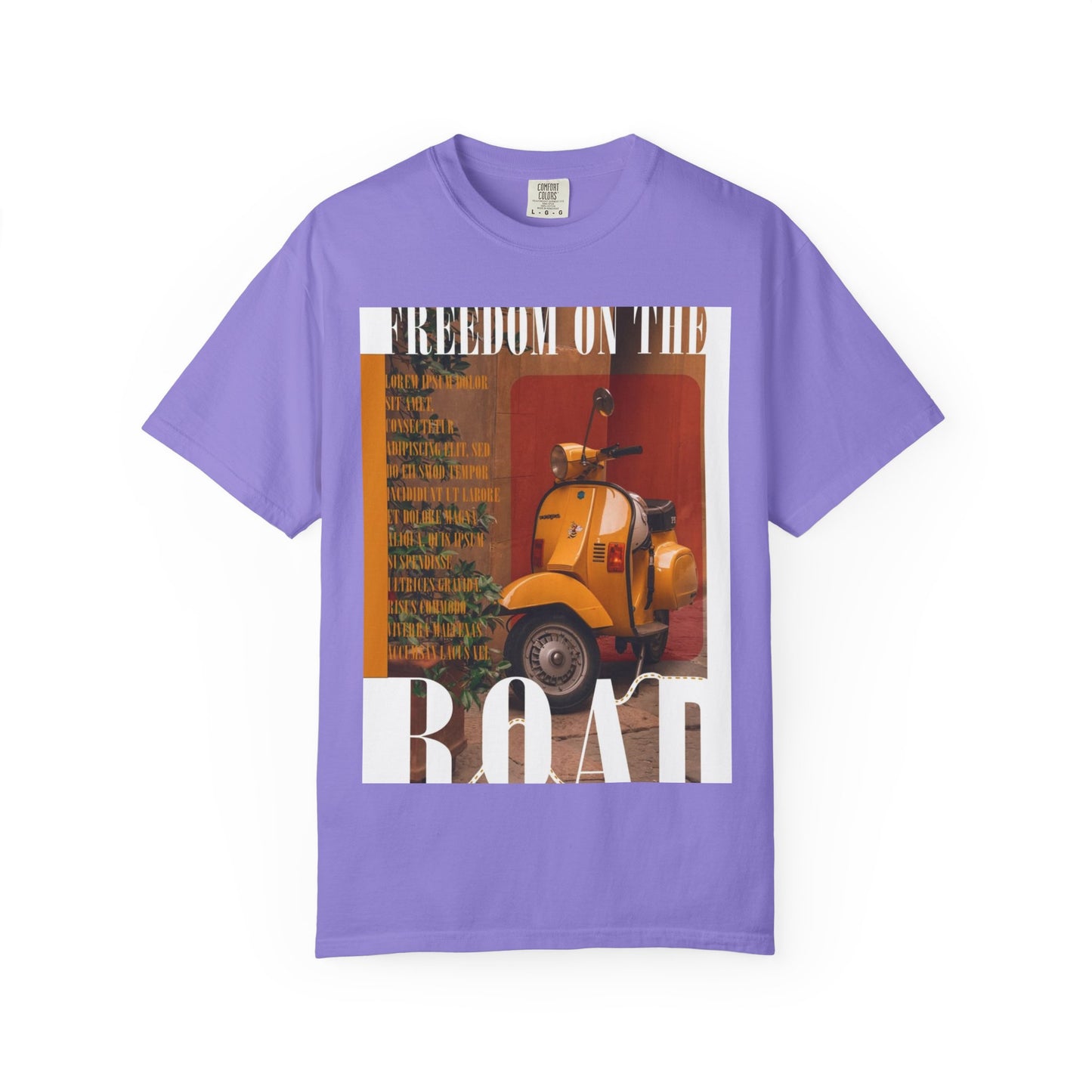 Vintage Vespa 'Freedom on the Road' T-Shirt