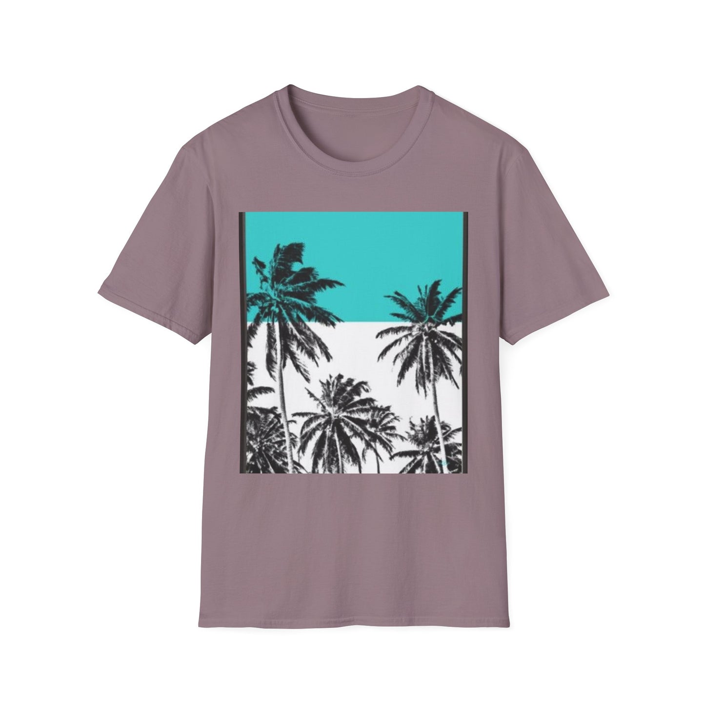 Tropical Palm Tree T-Shirt, Beach Vibes Tee, Summer Casual Wear, Vacation Top, Unisex Softstyle Shirt, Gift for Nature Lovers