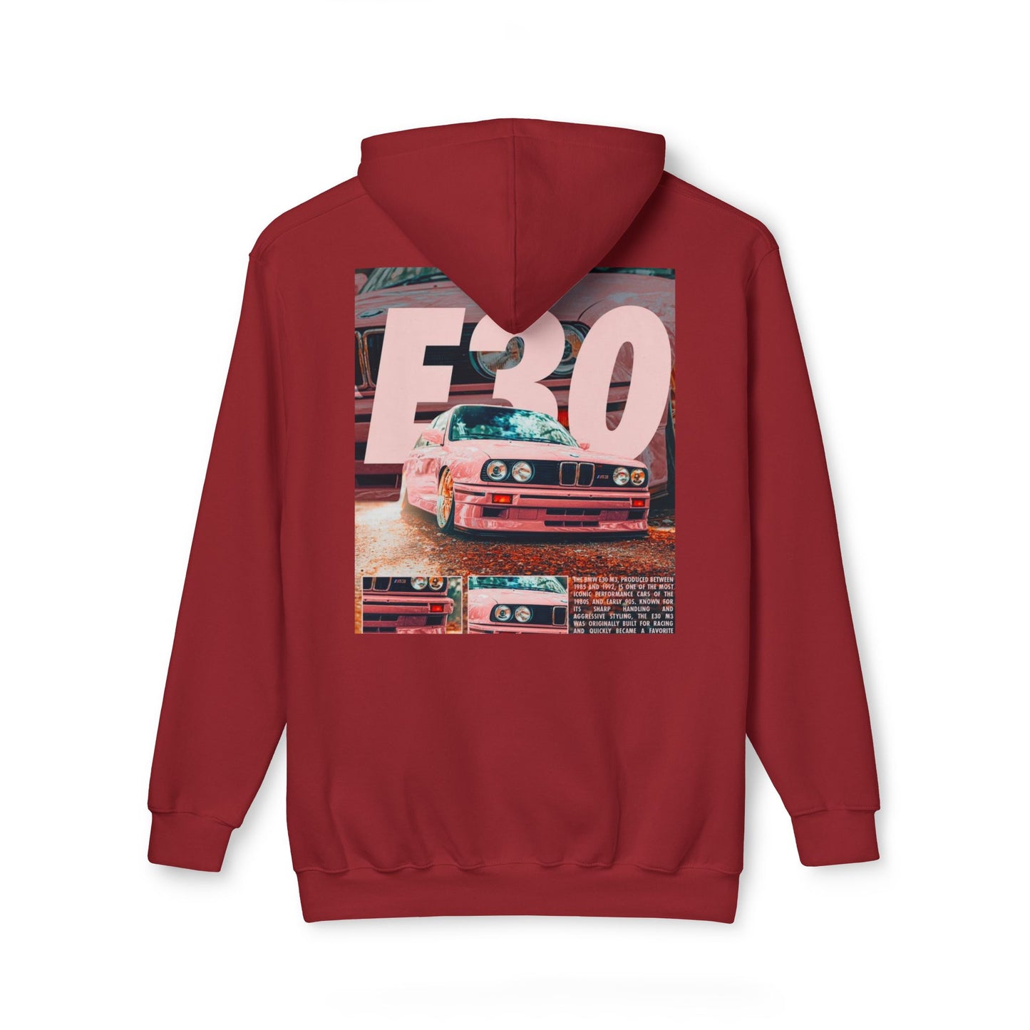 E30 Vintage Car Unisex Hooded Sweatshirt - Casual Comfort for Car Enthusiasts