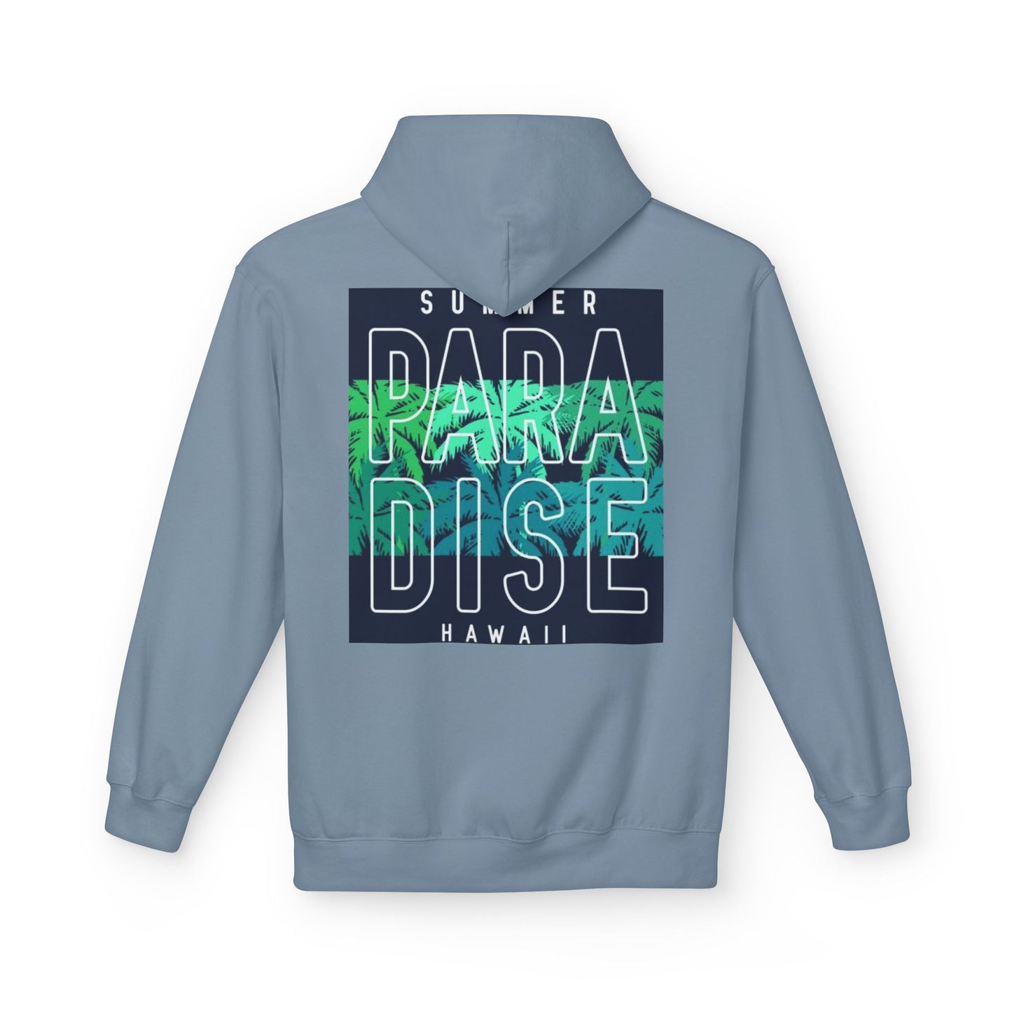 Summer Paradise Fleece Hoodie, Relaxed Beachwear, Hawaii Gift, Unisex Sweatshirt, Vacation Attire, Casual Outfit
