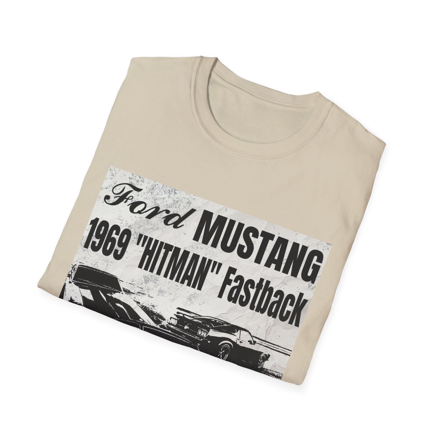 Vintage 1969 Ford Mustang 'Hitman' Unisex T-Shirt - Classic Car Enthusiast Apparel
