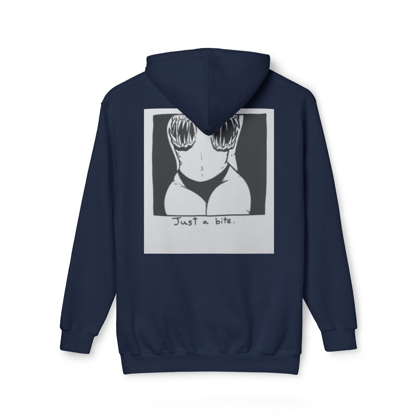 Unisex Hooded Sweatshirt with 'Just a Bite' Design - Casual Comfort for Every Occasion