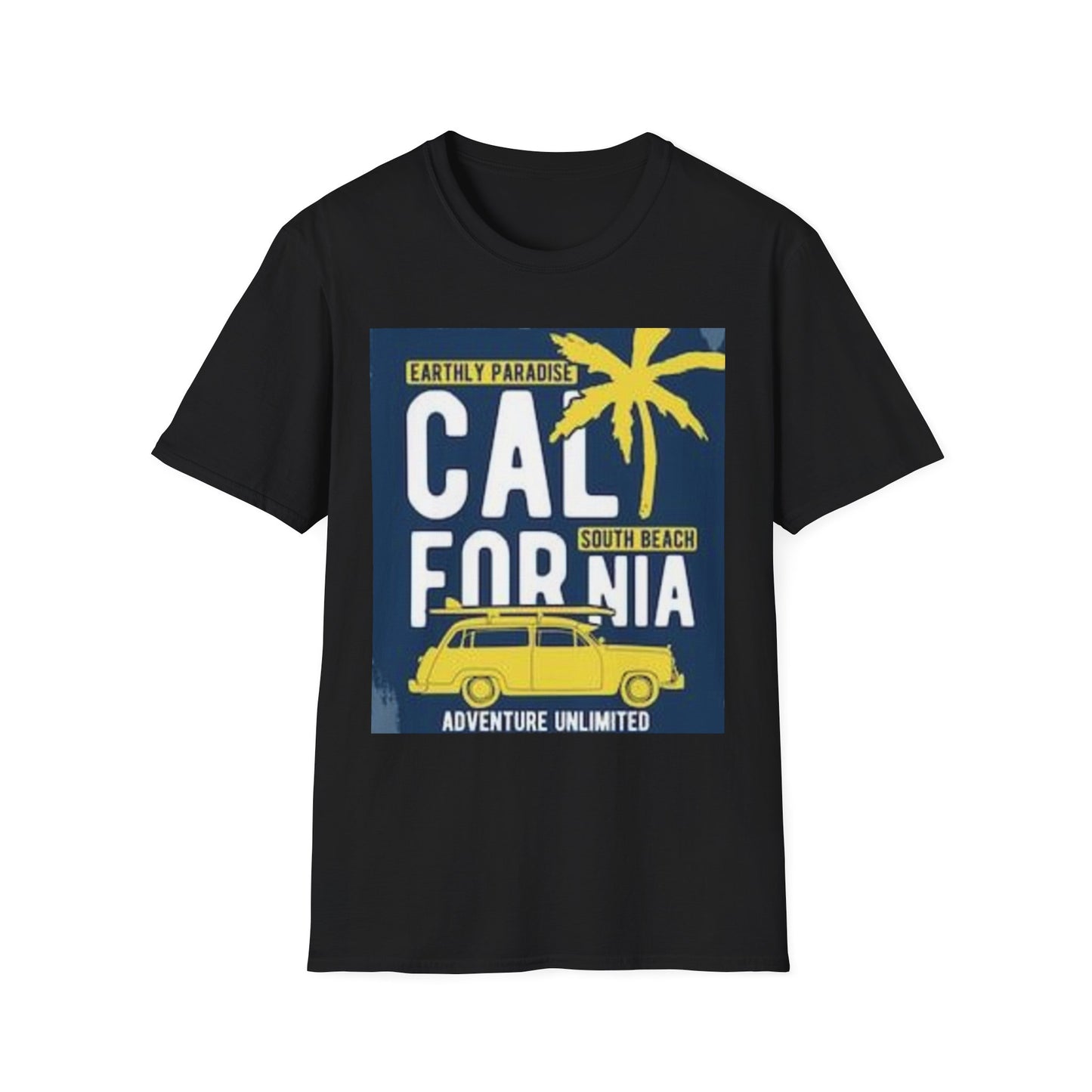 California Adventure Softstyle Tee, Unisex T-Shirt for Beach Lovers, Vacation Apparel, Summer Style, Travel Gift, Casual Wear