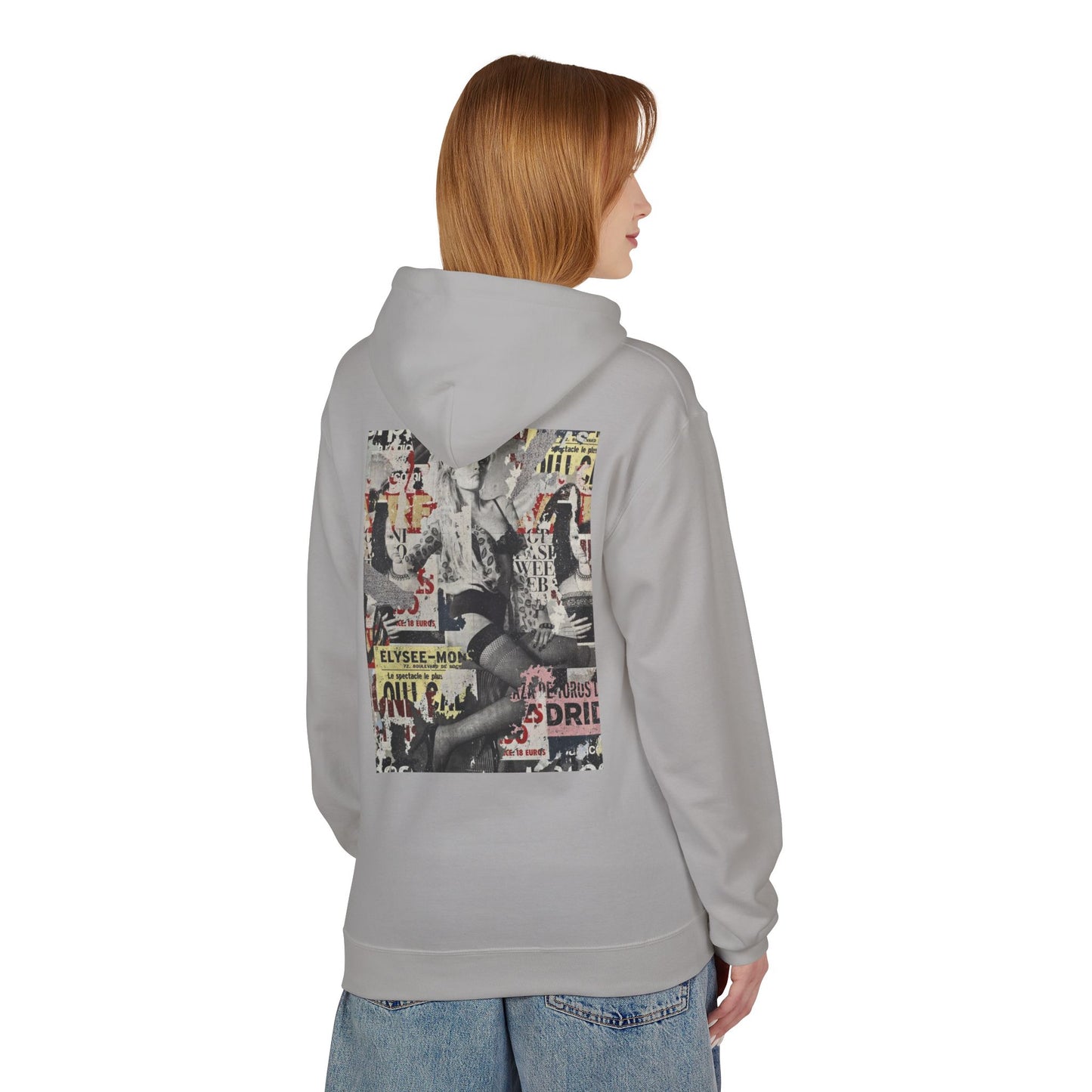 Vintage Graphic Unisex Midweight Fleece Hoodie - Soft Comfortable Layering