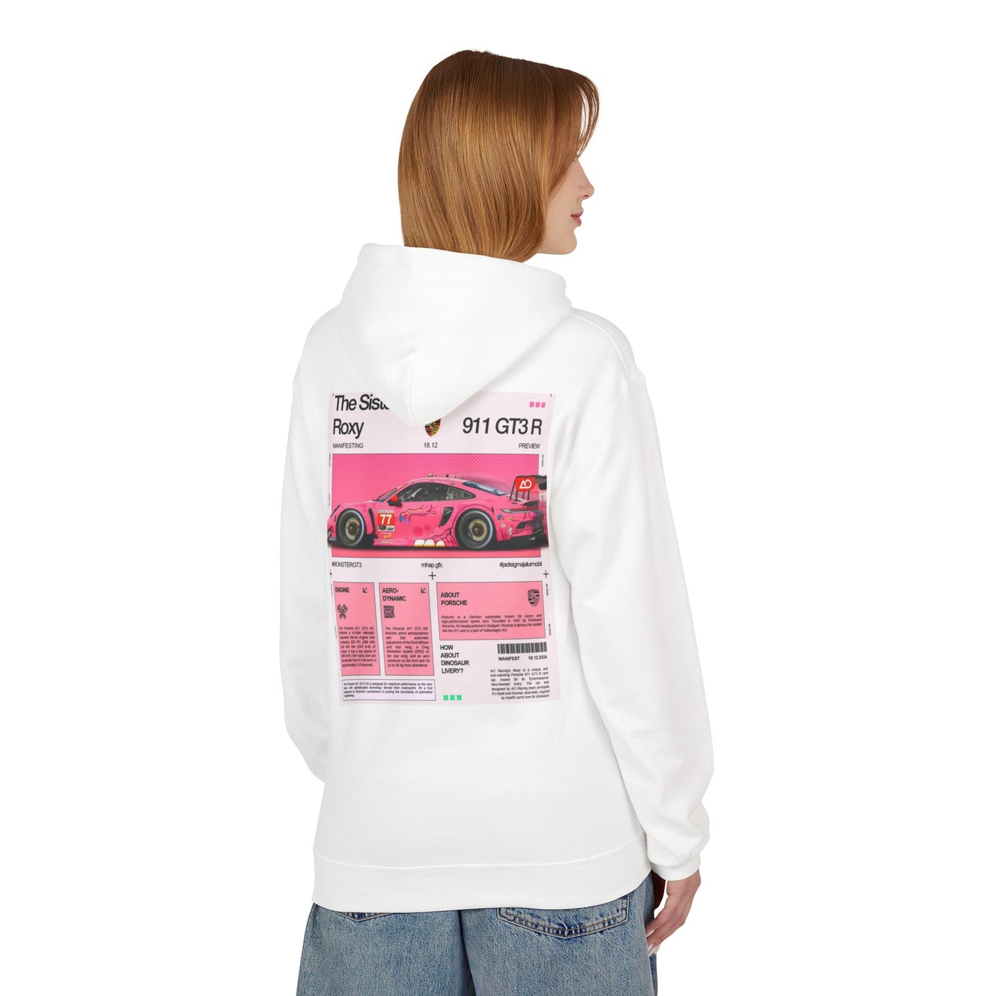 Racing-Inspired Unisex Fleece Hoodie - The Sister Roxy Design