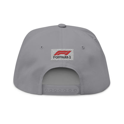 Formula 1 Embroidered Flat Bill Cap – Racing Logo Snapback