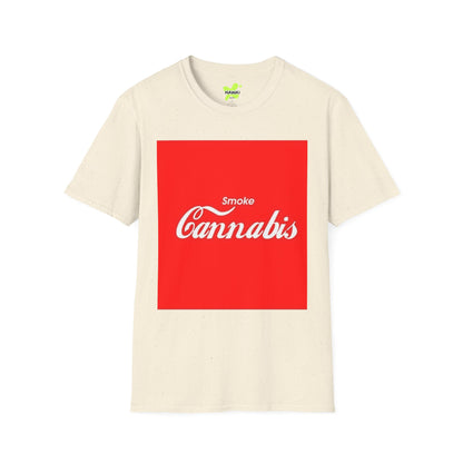 Smoke Cannabis Unisex Softstyle T-Shirt - Casual Streetwear for Cannabis Enthusiasts