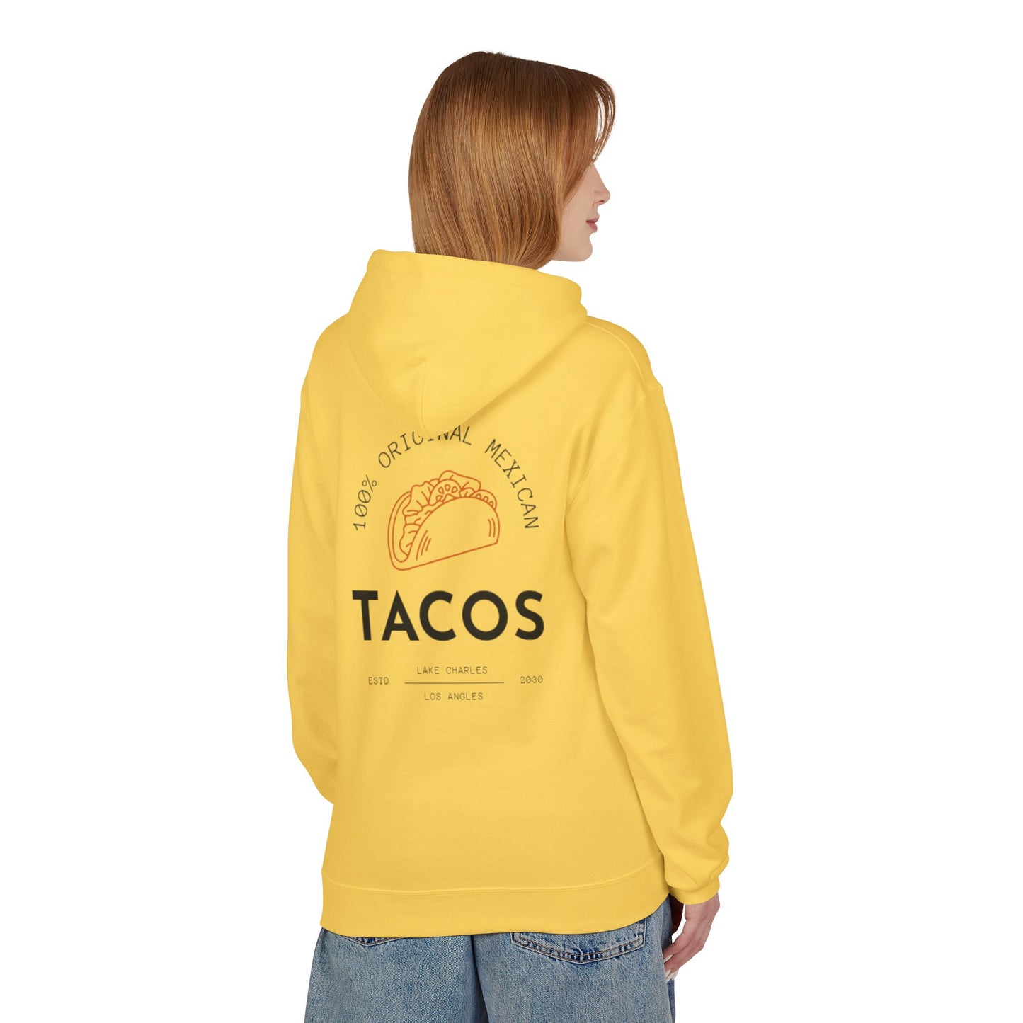 Unisex Taco Lover's Fleece Hoodie - 100% Original Mexican Design
