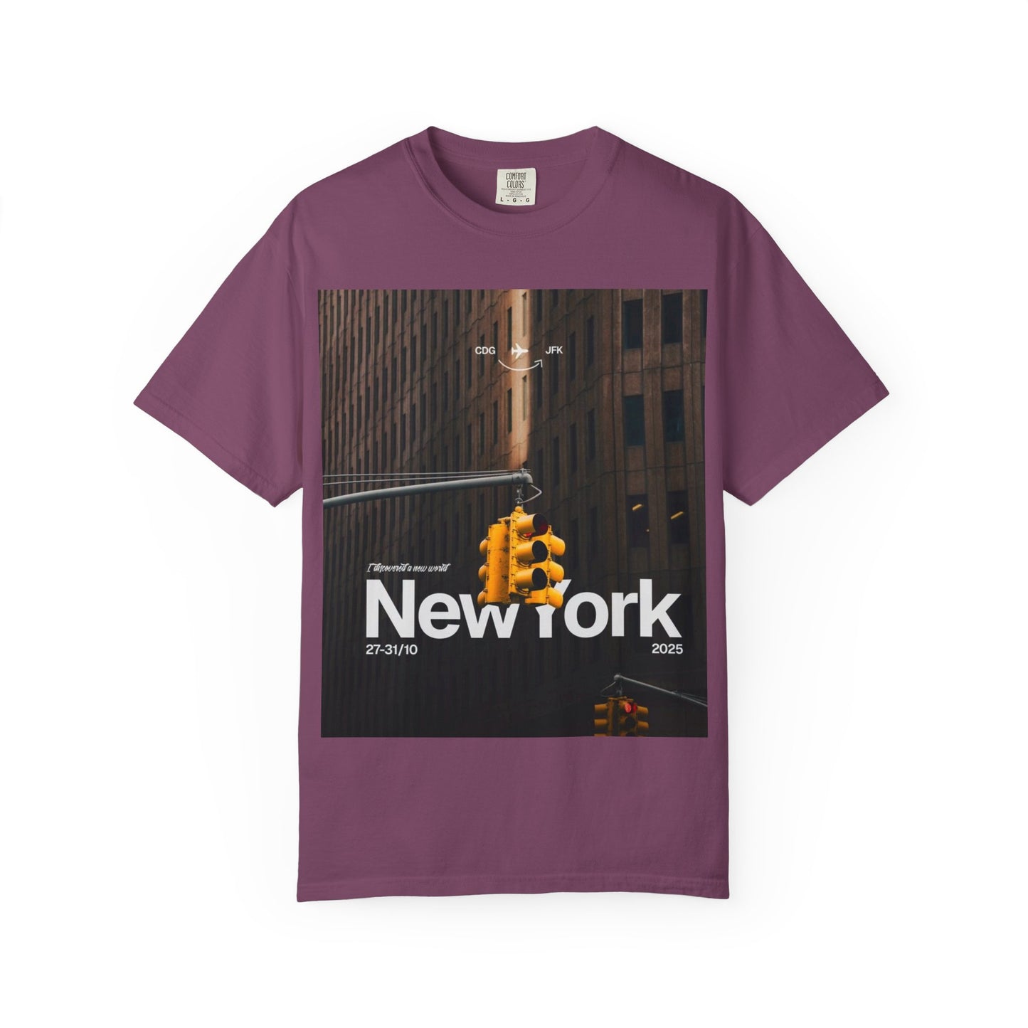 New York City Traffic Light Photo T‑Shirt — Urban Streetwear Tee