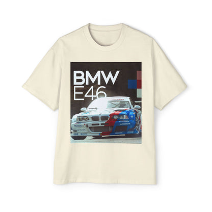 BMW E46 Racing Tee — Mens Oversized Car Graphic T-Shirt