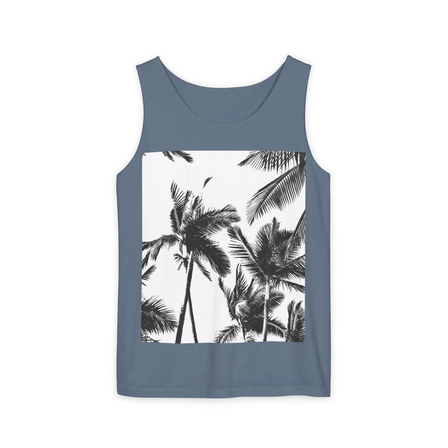 Tropical Palm Tank Top | Summer Vibes | Unisex Beachwear, Casual Top, Vacation Essential, Gift for Him or Her, Relaxed Fit