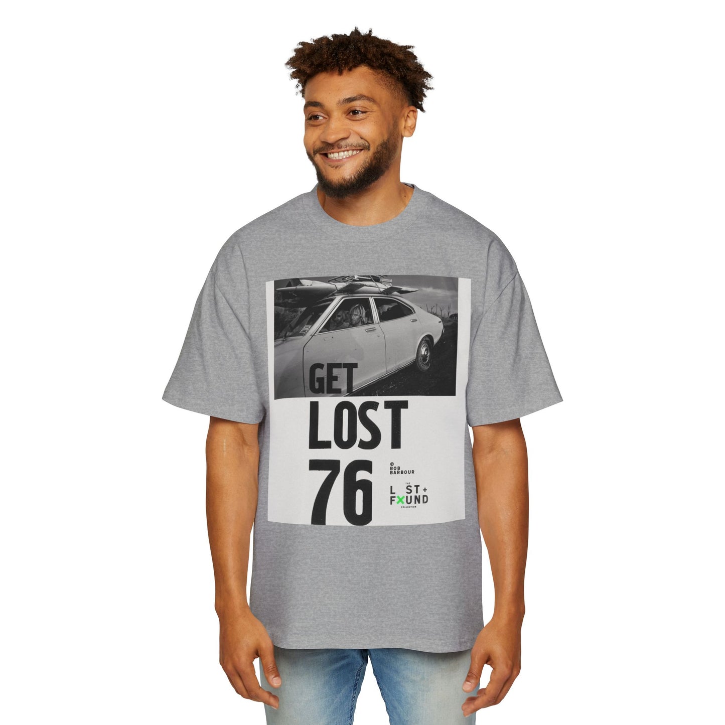 Get Lost 76 Tee — Vintage Car Graphic Oversized T‑Shirt