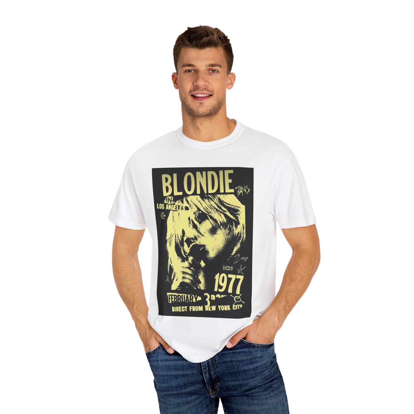 Vintage Blondie Concert T-Shirt - Unisex Garment-Dyed Tee