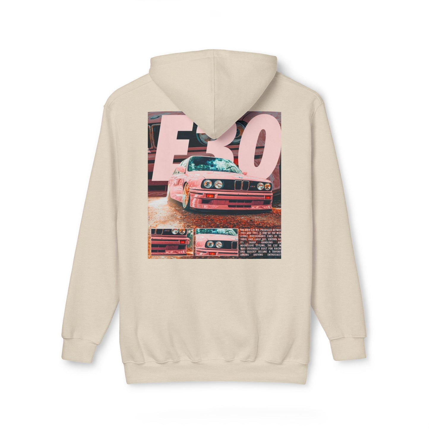 Vintage Car Graphic Unisex Hoodie - Retro BMW E30 Design