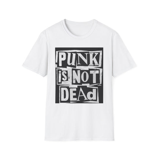 Punk Is Not Dead Unisex Softstyle T-Shirt - Vintage Graphic Tee for Music Lovers
