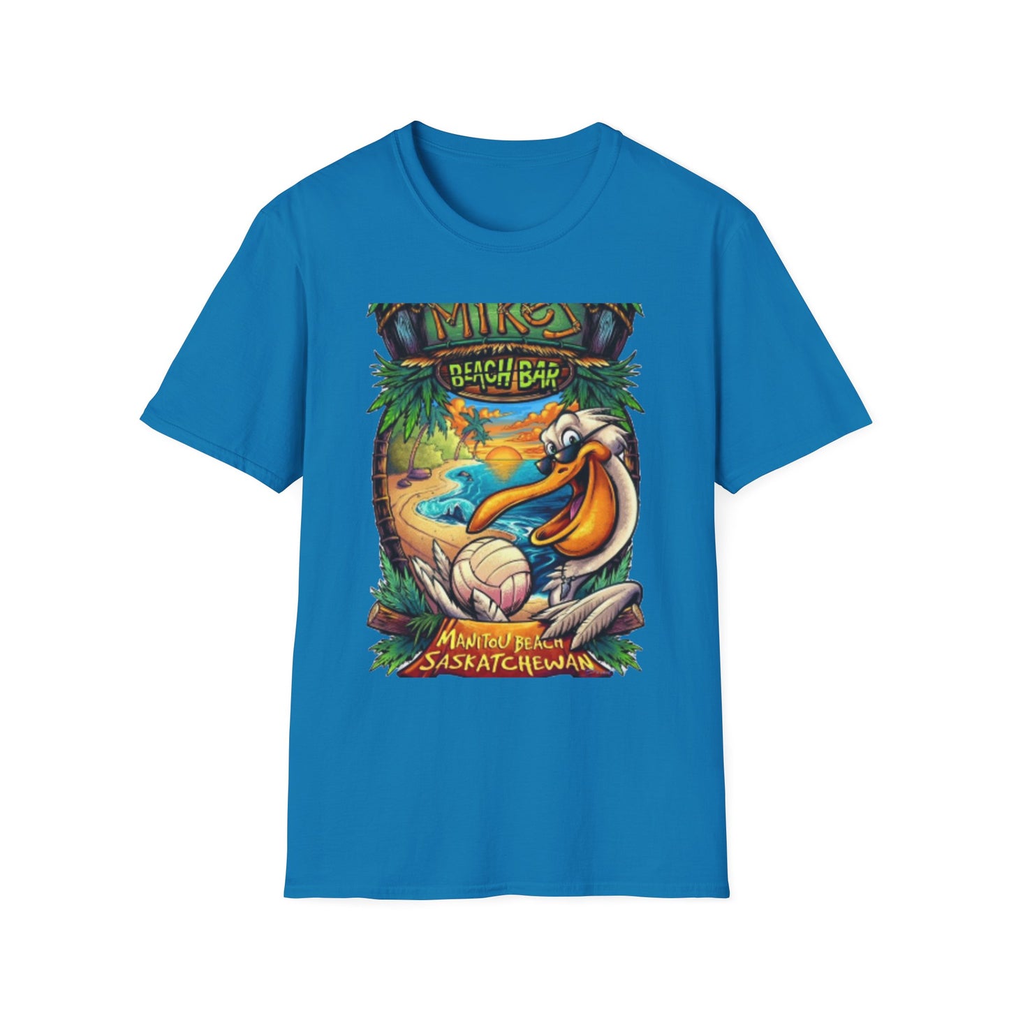 Beach Bar Vibes Unisex Softstyle T-Shirt - Perfect for Summer Fun and Relaxation