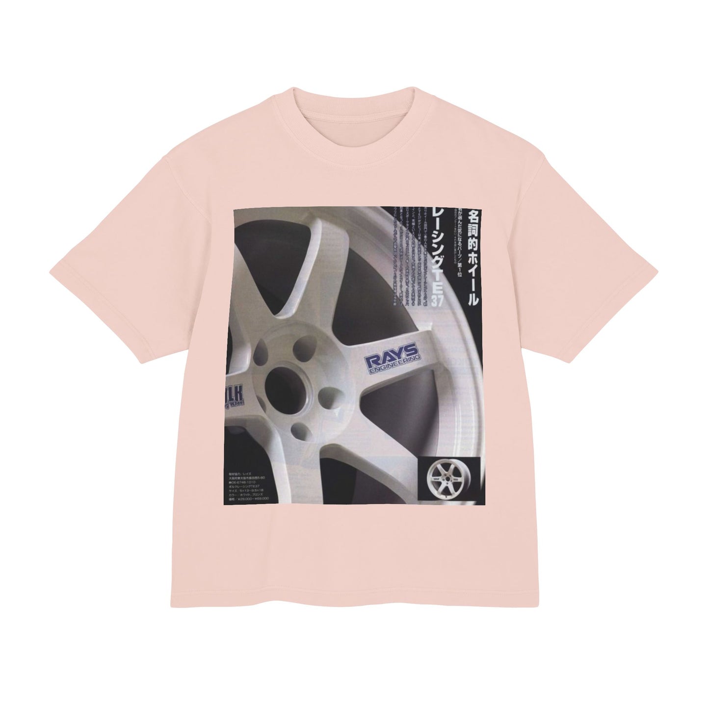 Rays Wheel Graphic Tee - JDM Racing Rim T-Shirt