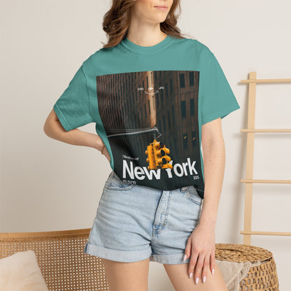 New York City Traffic Light Photo T‑Shirt — Urban Streetwear Tee