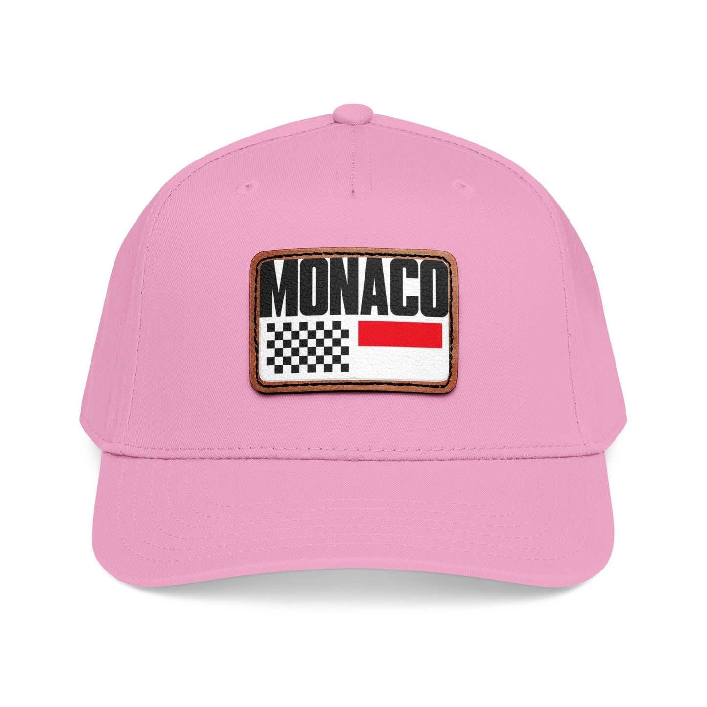 Monaco Leather Patch Baseball Cap – Vintage Racing Flag Hat