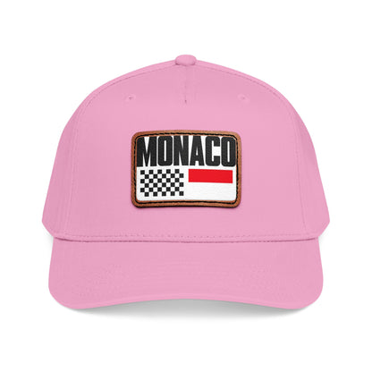 Monaco Leather Patch Baseball Cap – Vintage Racing Flag Hat