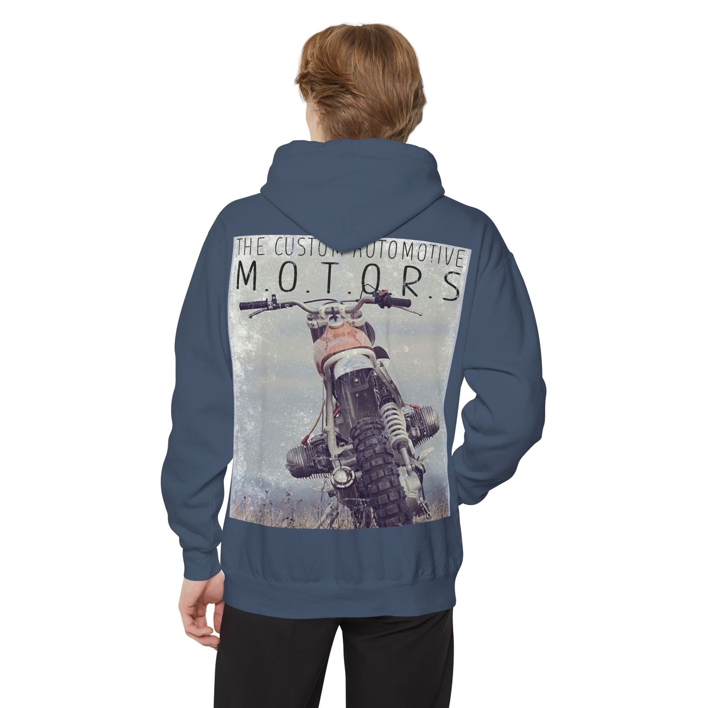 White Hoodie with Retro Skate Sticker Graphic — Vintage Skateboard Design
