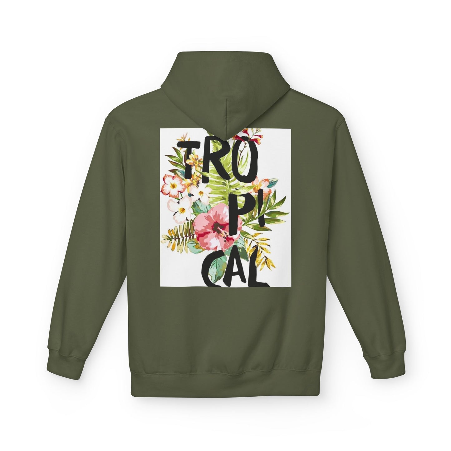 Tropical Floral Hoodie for Summer Vibes | Unisex Softstyle Fleece