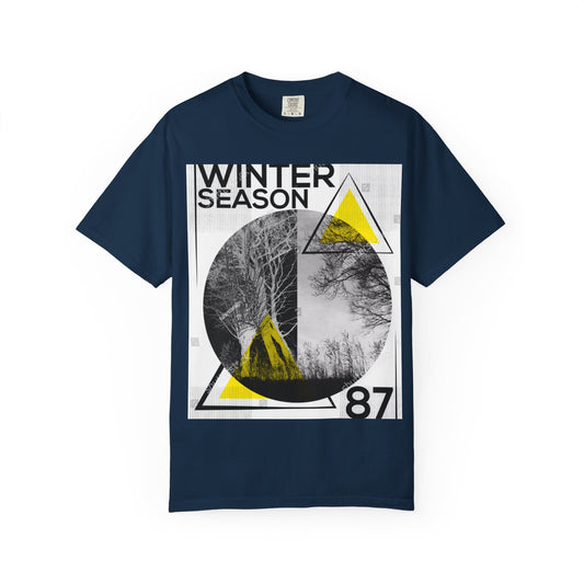 Winter Season Graphic T-shirt, Unisex Tee for Fashion Lovers, Cool Casual Wear, Winter Apparel, Unique Gift for Him/Her