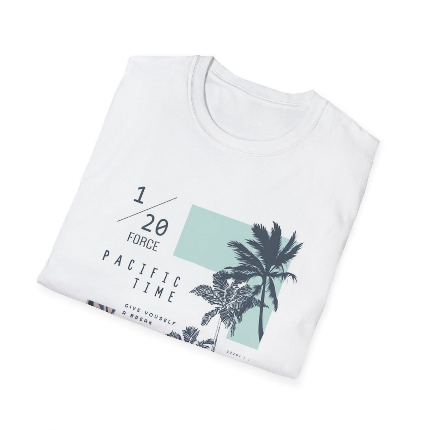 Summer Vibe Unisex Softstyle T-Shirt - Pacific Time Graphic Tee