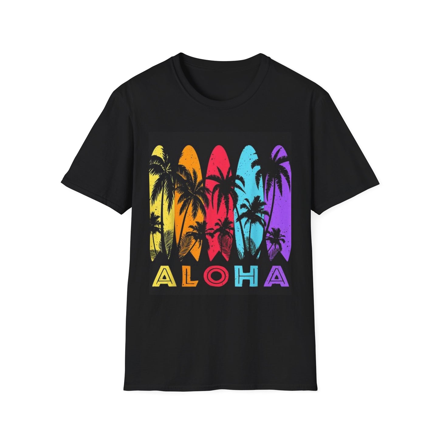 Aloha Surfing Vibe Unisex Softstyle T-Shirt
