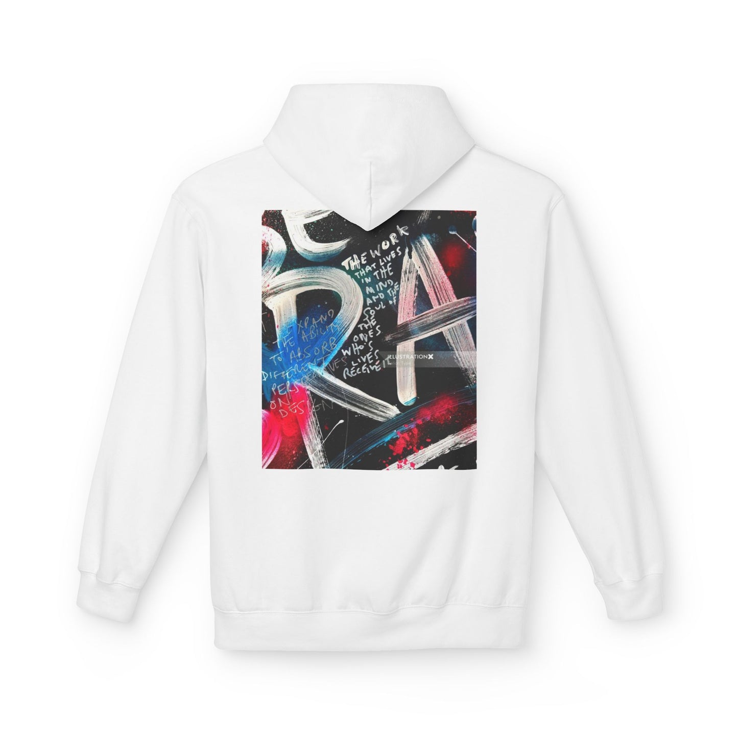 Unisex Midweight Softstyle Fleece Hoodie - Colorful Artistic Graffiti Design