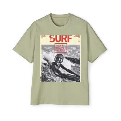 Surf Magazine Graphic Tee — "Surf: The Wave Issue" Vintage Beach Shirt